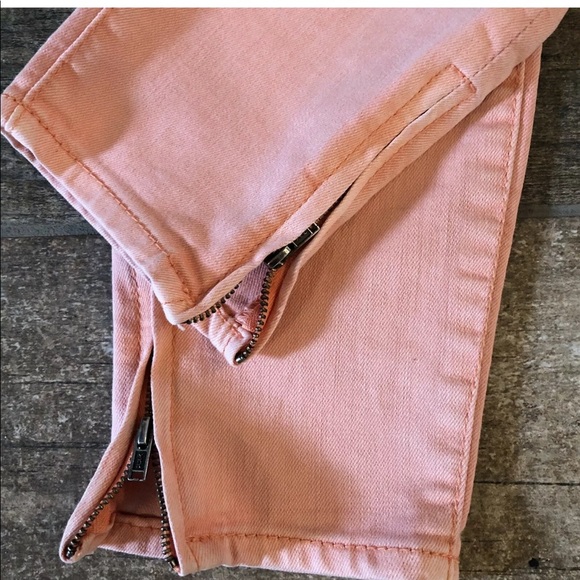 FREE PEOPLE Jeans Coral Color Size 26 - Picture 5 of 5